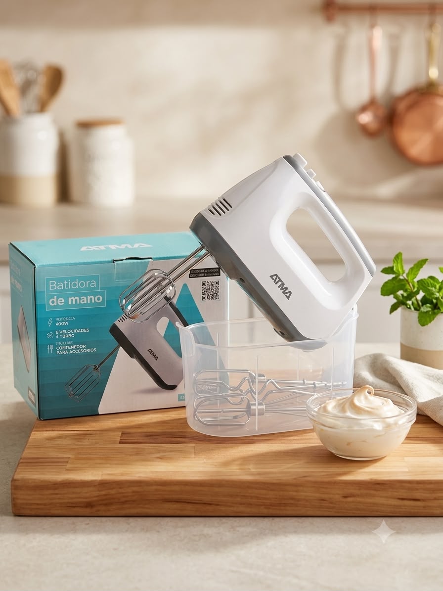 BATIDORA DE MANO ATMA 6 VEL TURBO 400W