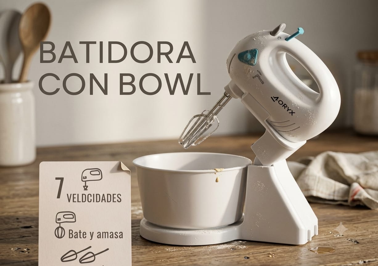 BATIDORA DE MANO CON BOWL ORYX