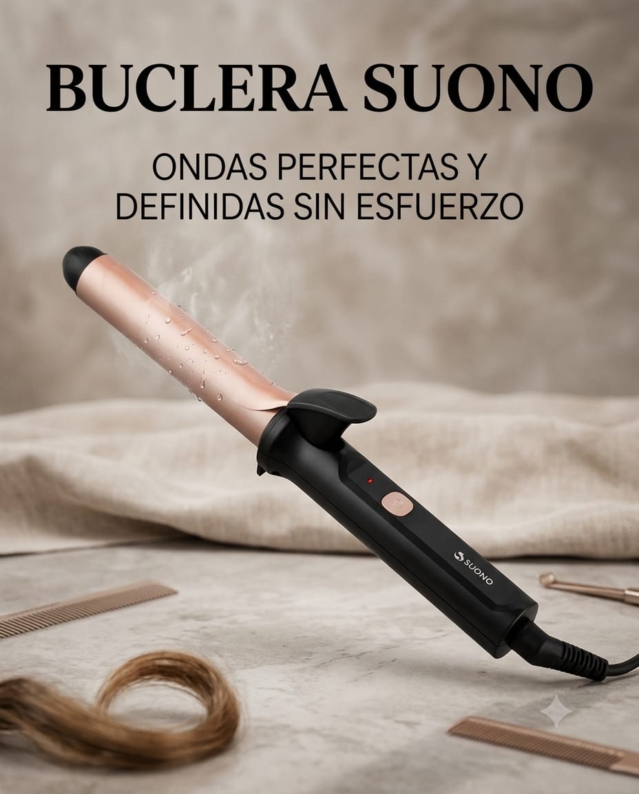 BUCLERA RIZADOR SUONO NEGRA 47W