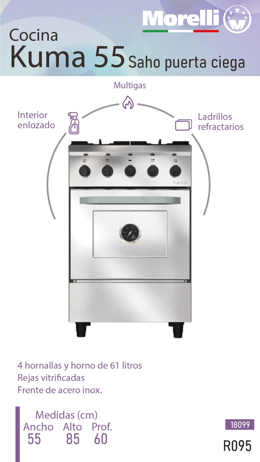 COCINA MORELLI KUMA 55 CIEGA