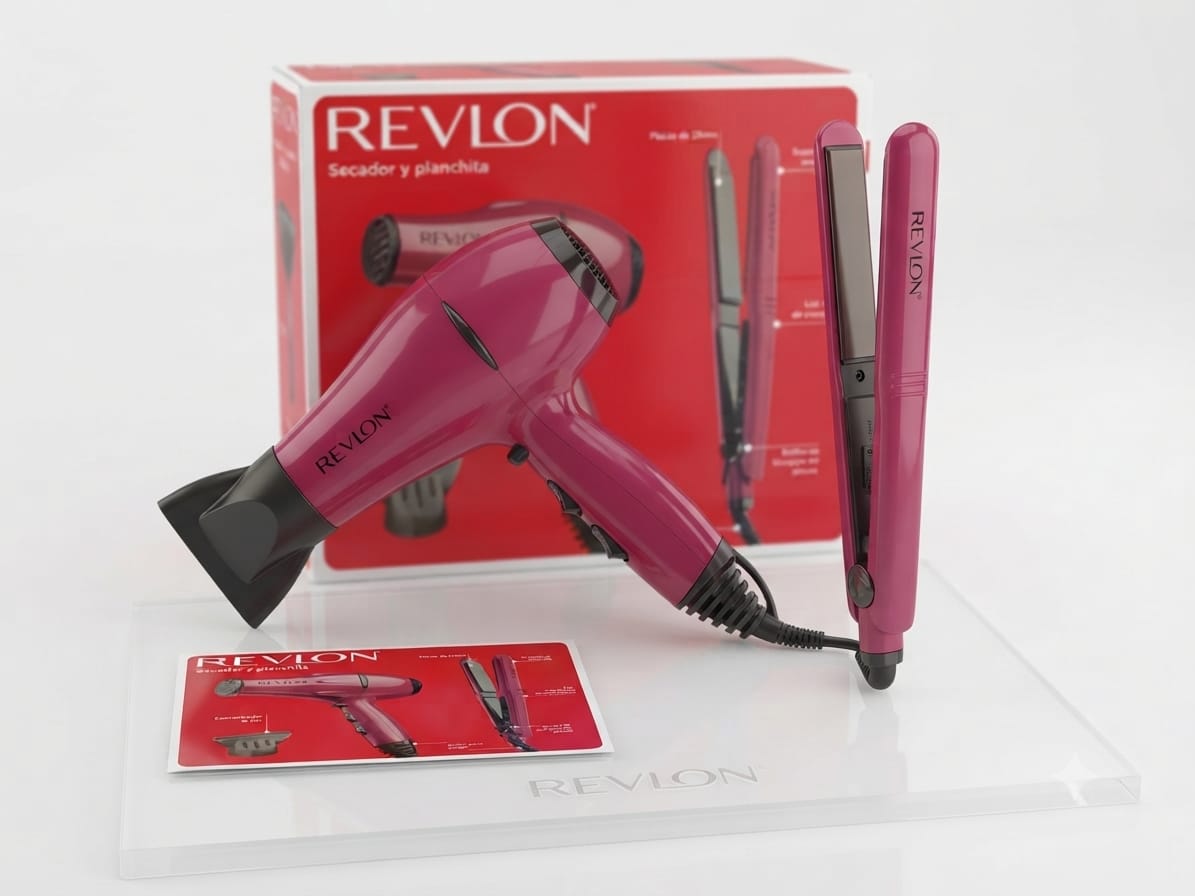 COMBO SESADOR Y PLANCHITA REVLON 2000W