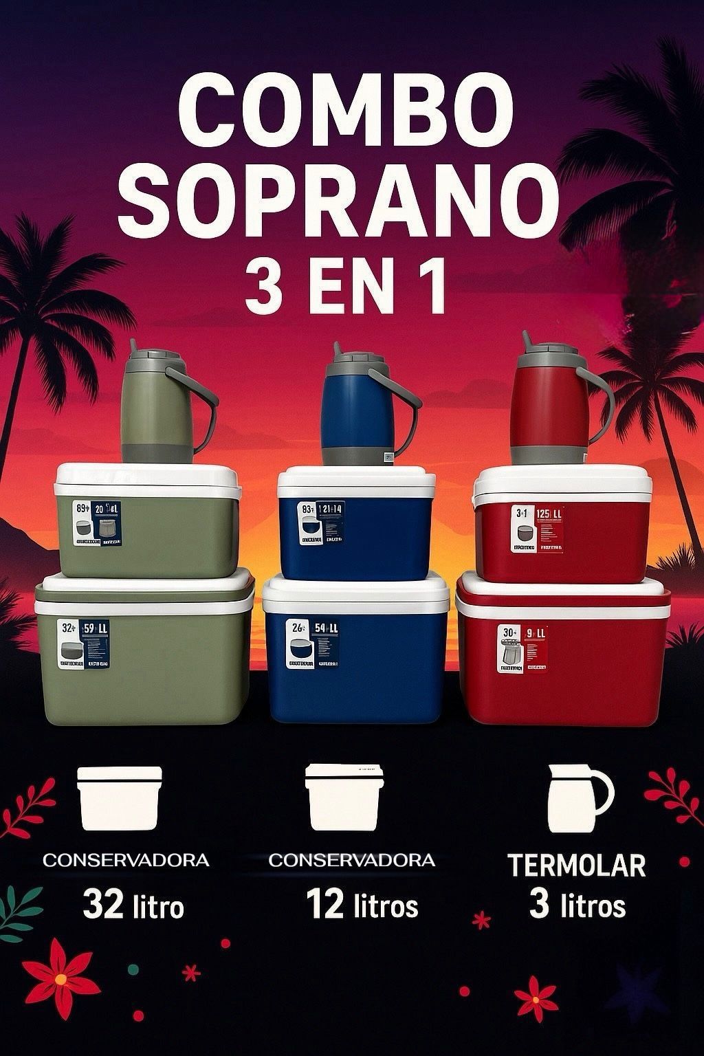 CONSERVADORA SOPRANO 3 EN 1