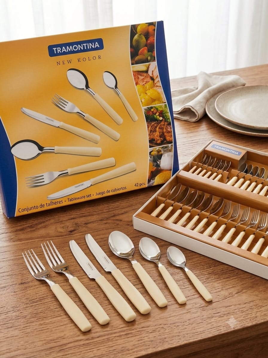 SET DE CUBIERTOS TRAMONTINA 42 PCS