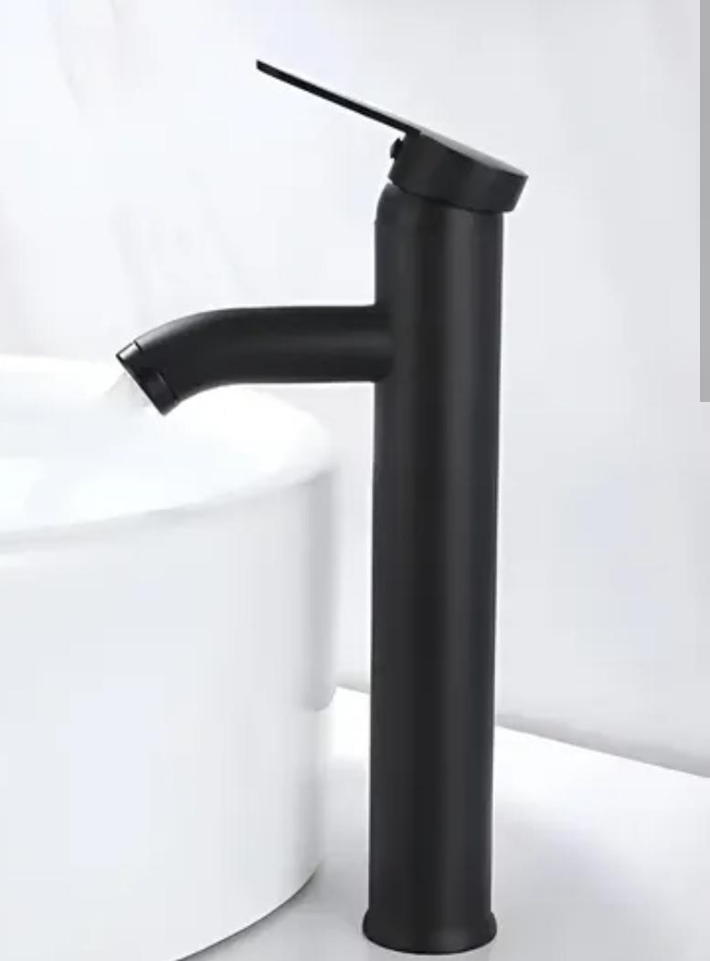 GRIFERIA DE BAÑO REDONDA NEGRO SUONO