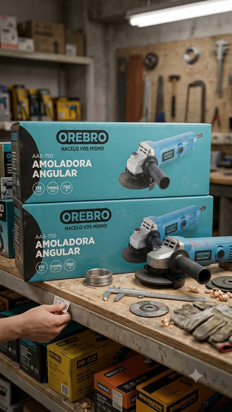 HERRAMIENTA AMOLADORA OREBRO 750W