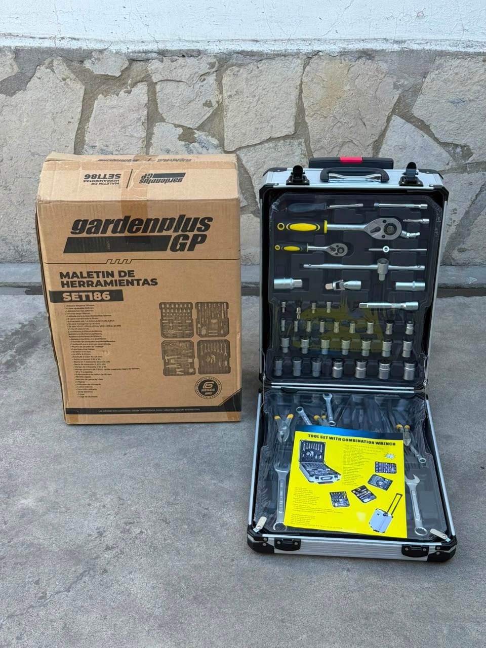 HERRAMIENTA MALETIN GARDENPLUS 186 PIEZAS