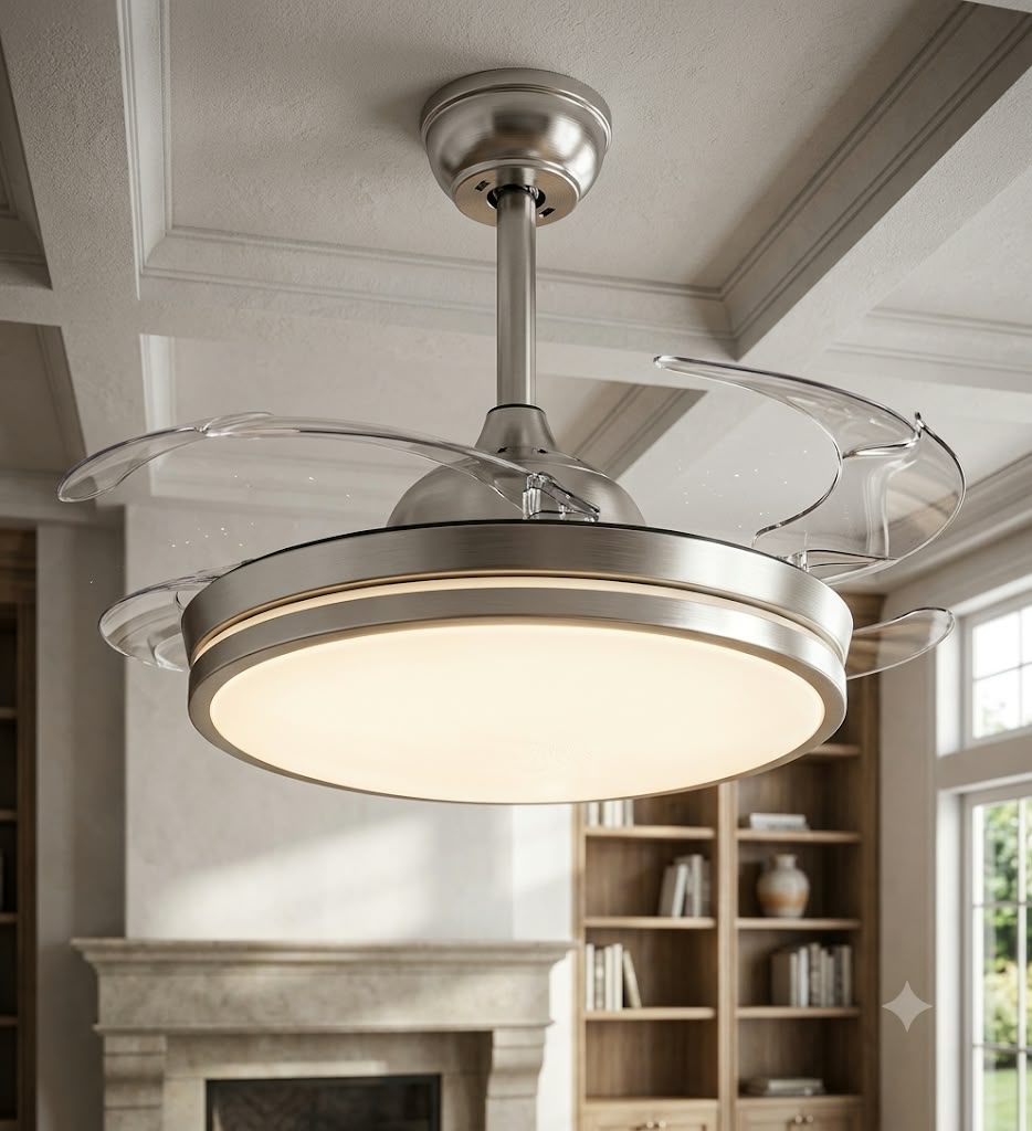 VENTILADOR DE TECHO DELHIP RETRACTIL