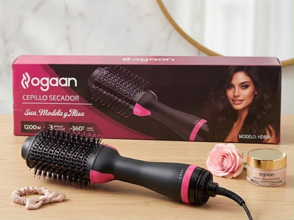 CEPILLO SECADOR  DE PELO OGAAN 1200W 3 NIVELES